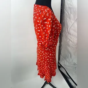 H&M sundress red and white‎ size medium thumbnail 6
