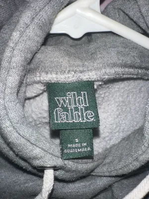 Wild Fable Grey Cropped Hoodie thumbnail 4