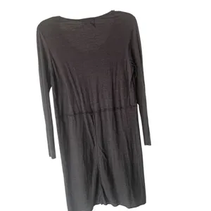 Anthropologie Sloane Rouge Large‎ Sheer Minimalist Grey Oversized Tunic Blouse thumbnail 2