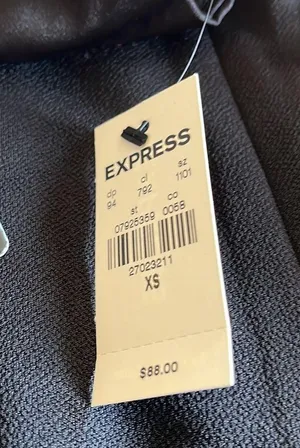 NWT EXPRESS Satin Pieced Strapless Jumpsuit BLACK XS thumbnail 10