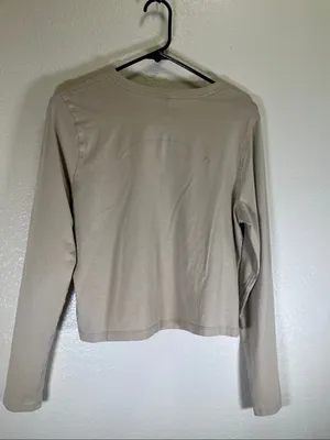 Women’s Lululemon Long-Sleeve Crewneck Top — Taupe size Small? thumbnail 3