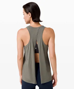Lululemon All Tied Up Tank Grey Sage  thumbnail 5