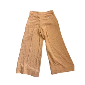 Vintage 90s Christian Lacroix Wide Leg Trousers Women 38 Orange Linen Blend‎ 29W thumbnail 3