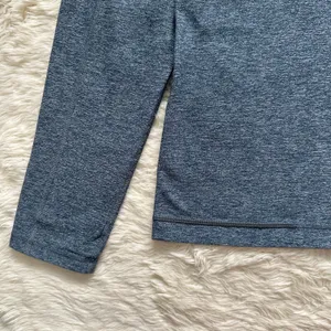 Lululemon Top Long Sleeve Crewneck Heathered Blue thumbnail 6