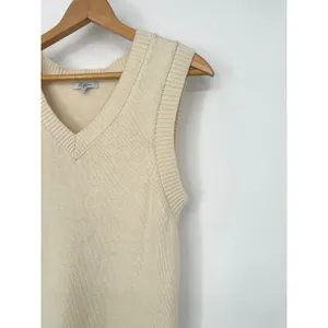 Polagram Sweater Knit Midi Dress Small Cream Boho Minimalist Neutral Classic thumbnail 2