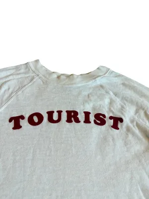 Wildfox Tourist Pullover Sweatshirt Sweater Vacation Travel Layering Size Medium thumbnail 2