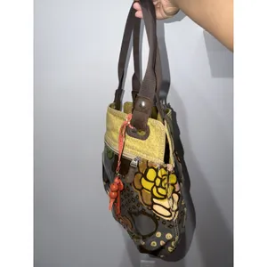 Fossil Key-Per Coated Canvas Tote Handbag Floral Pattern Large Shoulder Bag M thumbnail 12