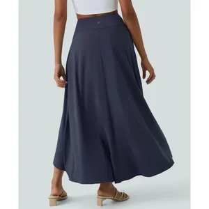 Halara Size L Breezeful High Waisted High Low Ruffle 2 in 1 Skirt Patriot Blue thumbnail 2