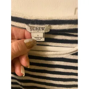 J. Crew Striped Flare Sleeve tie front sweater size small thumbnail 5
