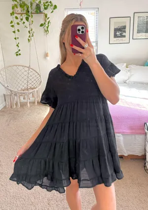 &merci Black mini dress thumbnail 1