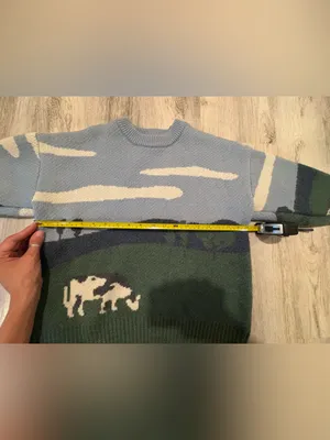 Authentic Aelfric Eden Cow Sweater. SEE MEASUREMENTS thumbnail 6