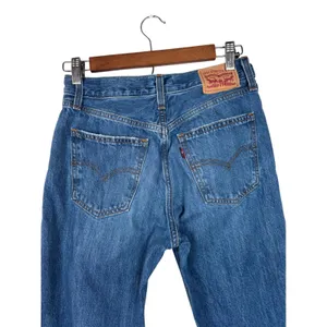 Levi's Low Pro Straight Leg Jeans Women's Size‎ 25 Blue Distressed Ripped thumbnail 3