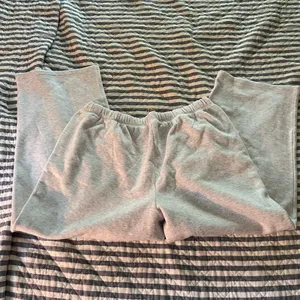 Skims Cotton Fleece Classic Straight Leg Sweatpants - Light Heather Grey 2X NWT thumbnail 4