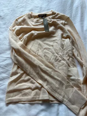 J. Crew Pale Pink Crewneck Sweater thumbnail 2