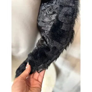 Black Faux Fur Vest Women’s Small – Soft Plush Texture, Warm Lined, Zipper Closu thumbnail 10
