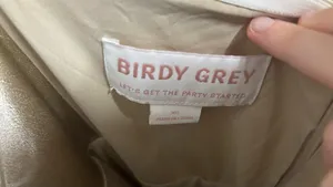 Halter Neck Birdy Grey Maxi  Dress thumbnail 2