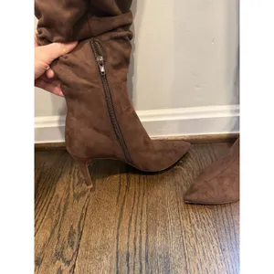 Open Edit Ariana Pointed Toe Knee High Brown Sz 8 NEW thumbnail 7