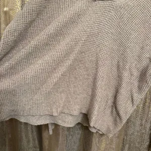 Aerie Tan Cozy Up Waffle Knit Hooded Sweater Oversized XS thumbnail 4