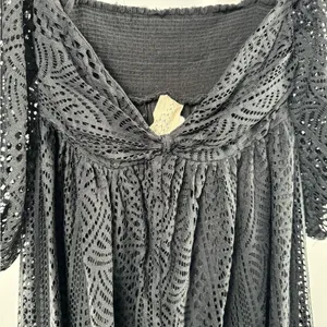 Free People Emmy Lou Mini Dress in Black‎ Size Small thumbnail 11