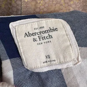Abercrombie & Fitch 2013 Pink Blue Button Up Plaid Flannel Shirt XS thumbnail 3