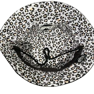 CALI STRONG Reversible Bucket Hat Leopard Print NEW Black thumbnail 4