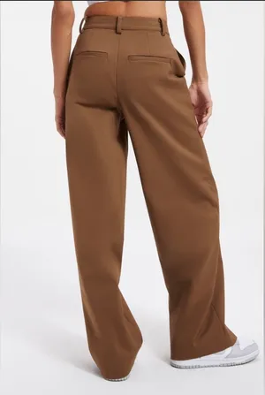 Good American // NWT Sepia Woven Trousers thumbnail 4