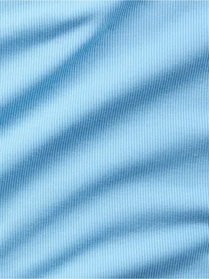 New Athleta S Signature Rib Crop Tee Breeze Blue Small Regular thumbnail 4