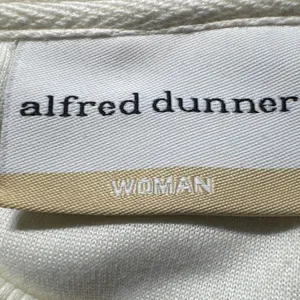 Alfred Dunner Woman 2X Cream Floral Embroidered‎ Sequin Fleece Sweatshirt Top thumbnail 4