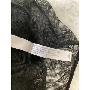 Auden Womens Black Floral Lace Sleeveless Thong Bodysuit Large‎ 023102212 thumbnail 5