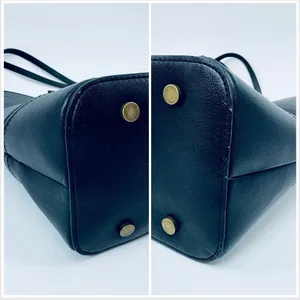 Frye and Co. Black Core Tote Bag Faux Leather thumbnail 8