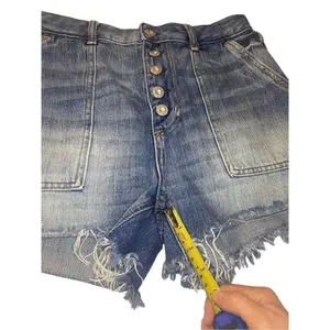 We the‎ Free button up high rise distressed hem shorts size 29 thumbnail 6