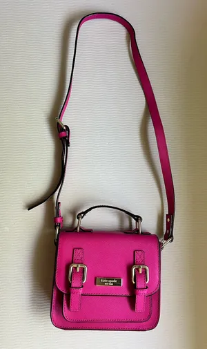 Kate Spade Essex Scout Mini Crossbody Hot Pink Saffiano Leather NWOT thumbnail 1