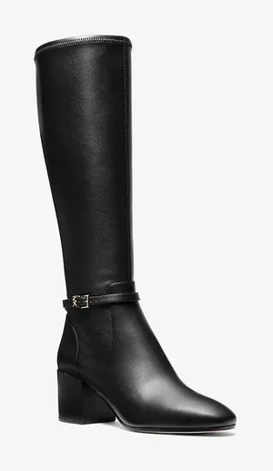 MICHAEL KORS‎ Ella Block Heel Boot In Black US 8 Wide $345 thumbnail 1