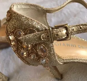 Gianni Bini Gold Sequin Heels thumbnail 3