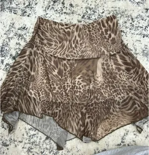 See You Monday Animal Print Skirt thumbnail 1