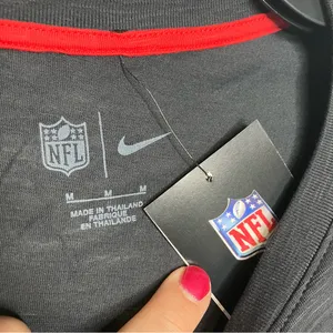 Nike Atlanta Falcons t-shirt black‎ red white womens size medium NFL new thumbnail 3
