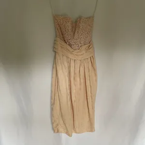 Rina Di Montella silk vtg sz 6 pastel‎ cream prom dress padded shoulder jacket thumbnail 5
