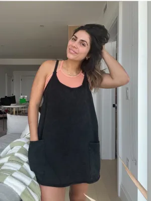 Free People Hot Shot Mini Dress in Black S thumbnail 7