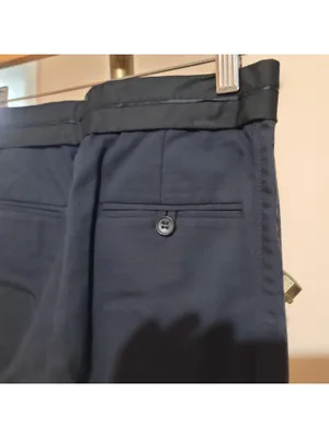 Acne Studios Blue Straight Leg Pants New thumbnail 3