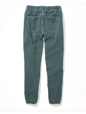 (C149) American Eagle Stretch Tomgirl Cargo Utility Jogger Pants Dark Green 00 thumbnail 5