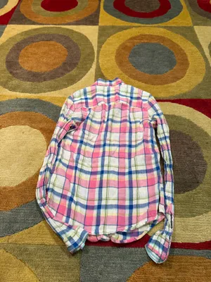 Abercrombie & Fitch Y2K Vintage Early 2000’s Moose Plaid Button Down Shirt Small thumbnail 4