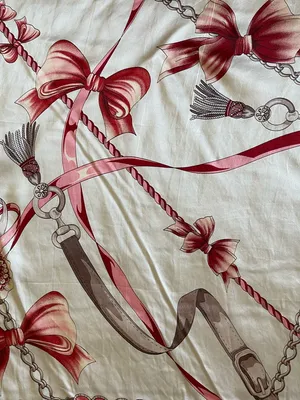 Armine Pink Silk Equestrian Scarf thumbnail 2