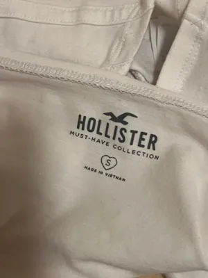 Hollister White crop tank top thumbnail 4