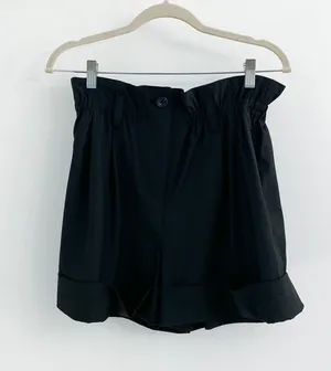 Aritzia Sunday Best Black Aki Paperbag High Rise Shorts thumbnail 3