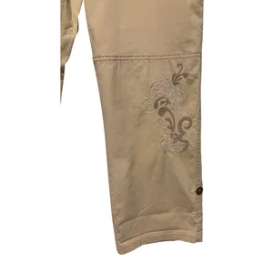 Cache Crop Cargo Pant Rhinestone Stud Adjustable Length Embellished NWT $98 Sz 8 thumbnail 8