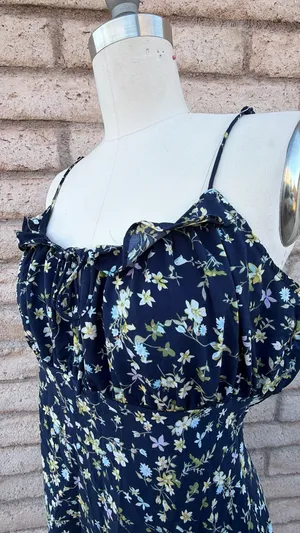 💫 Cotton Candy LA Navy Floral Mini Dress | Size XL thumbnail 3