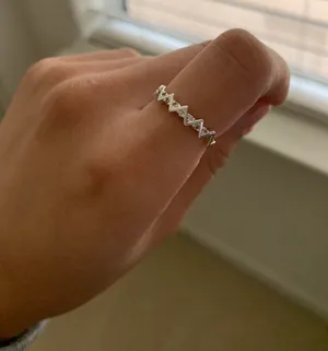 Zigzag Silver Ring thumbnail 2