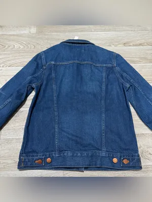 Madewell Women’s Classic Blue Denim Jacket Size Medium thumbnail 5