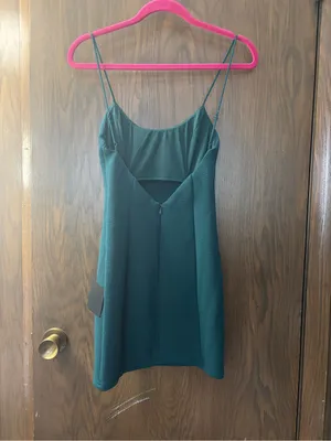Lulus Paulina Forest Green Bodycon Midi Dress Forest Green NWT thumbnail 7
