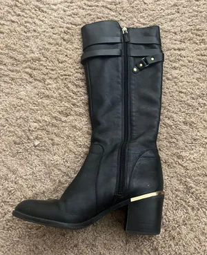 Franco Sarto Black Leather Boots thumbnail 2